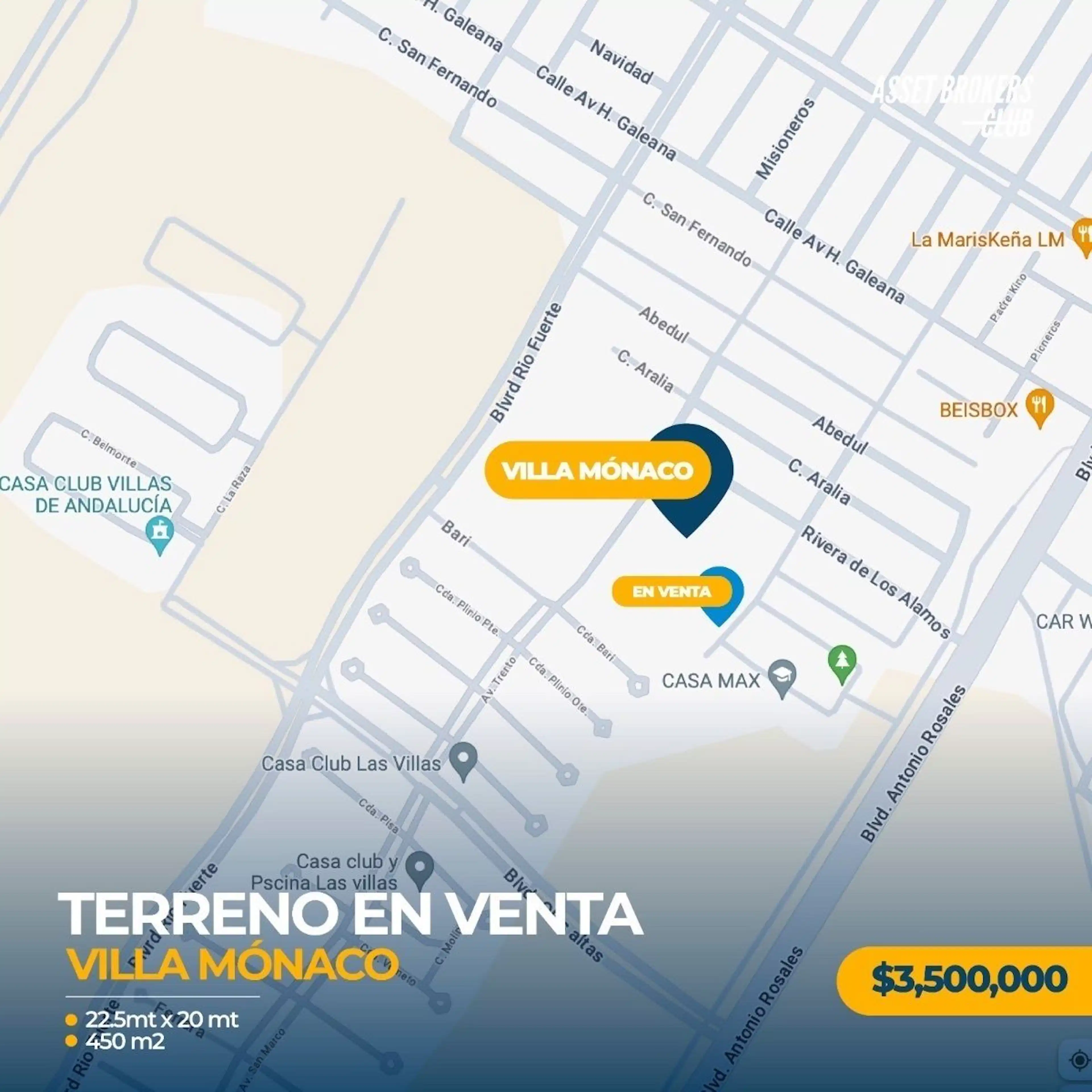 Terreno En Venta Villa Monaco
